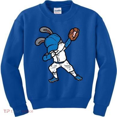 Bunny Rabbit Dab Baseball Easter Sport Pitcher Gift Kids Sweatshirt
