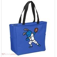 Bunny Rabbit Dab Baseball Easter Sport Pitcher Gift Tote Bag thumb 2