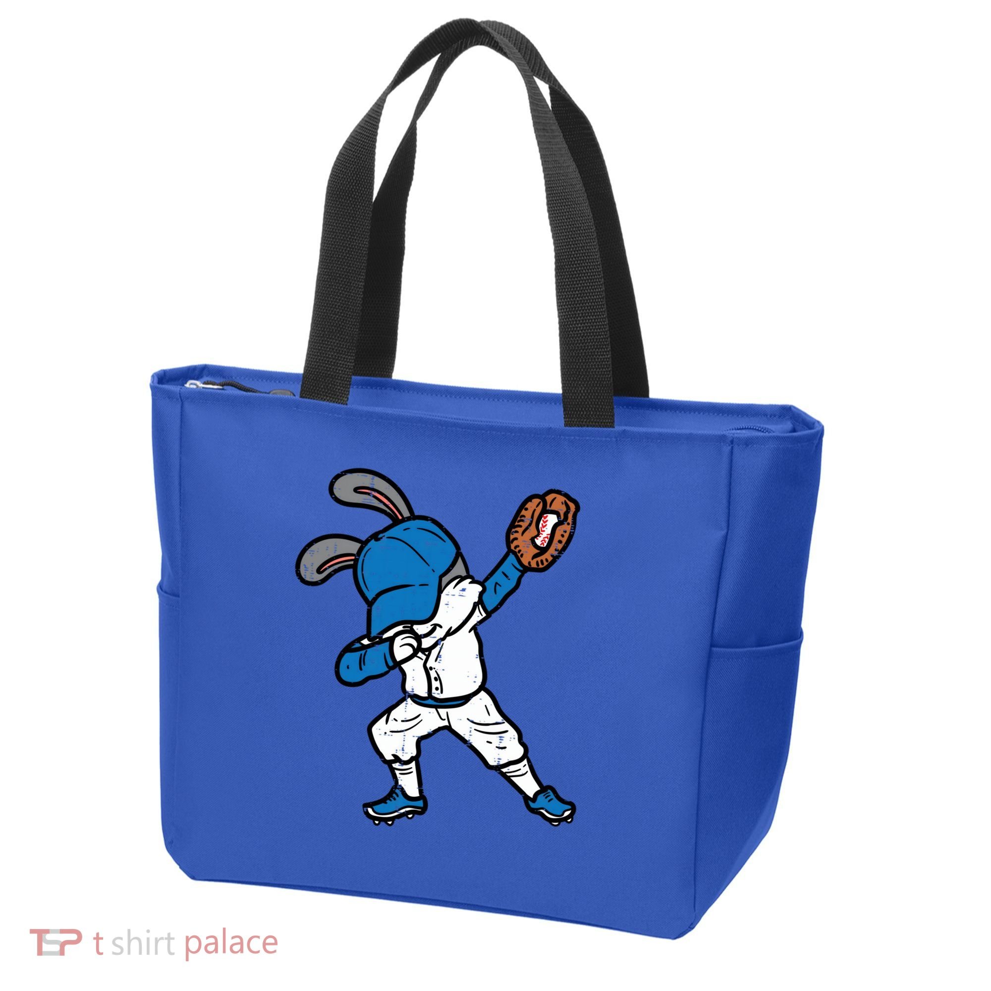 Bunny Rabbit Dab Baseball Easter Sport Pitcher Gift Tote Bag