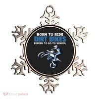 Born Ride Dirt Bikes Forced School Funny Motocross Boy Ornament thumb 0