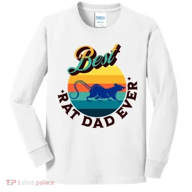 Best Rat Dad Ever Kids Long Sleeve Shirt
