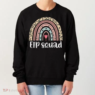 Boho Rainbow EIP Squad Early Intervention Program ECSE Team Women's Sweatshirt