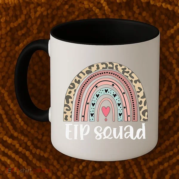 Boho Rainbow EIP Squad Early Intervention Program ECSE Team Coffee Mug