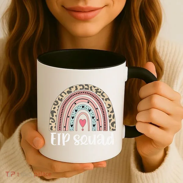 Boho Rainbow EIP Squad Early Intervention Program ECSE Team Coffee Mug