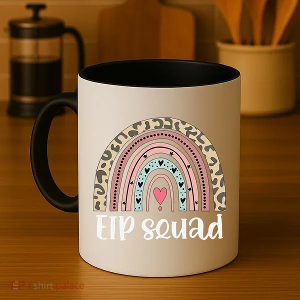 Boho Rainbow EIP Squad Early Intervention Program ECSE Team Coffee Mug