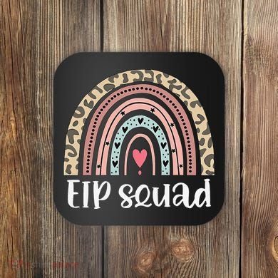 Boho Rainbow EIP Squad Early Intervention Program ECSE Team Coaster