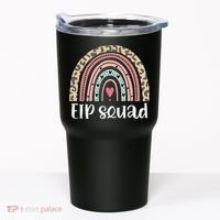 Boho Rainbow EIP Squad Early Intervention Program ECSE Team Tumbler thumb 0