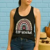Boho Rainbow EIP Squad Early Intervention Program ECSE Team Women's Tank Top thumb 2