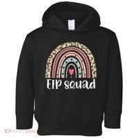 Boho Rainbow EIP Squad Early Intervention Program ECSE Team Toddler Hoodie thumb 0