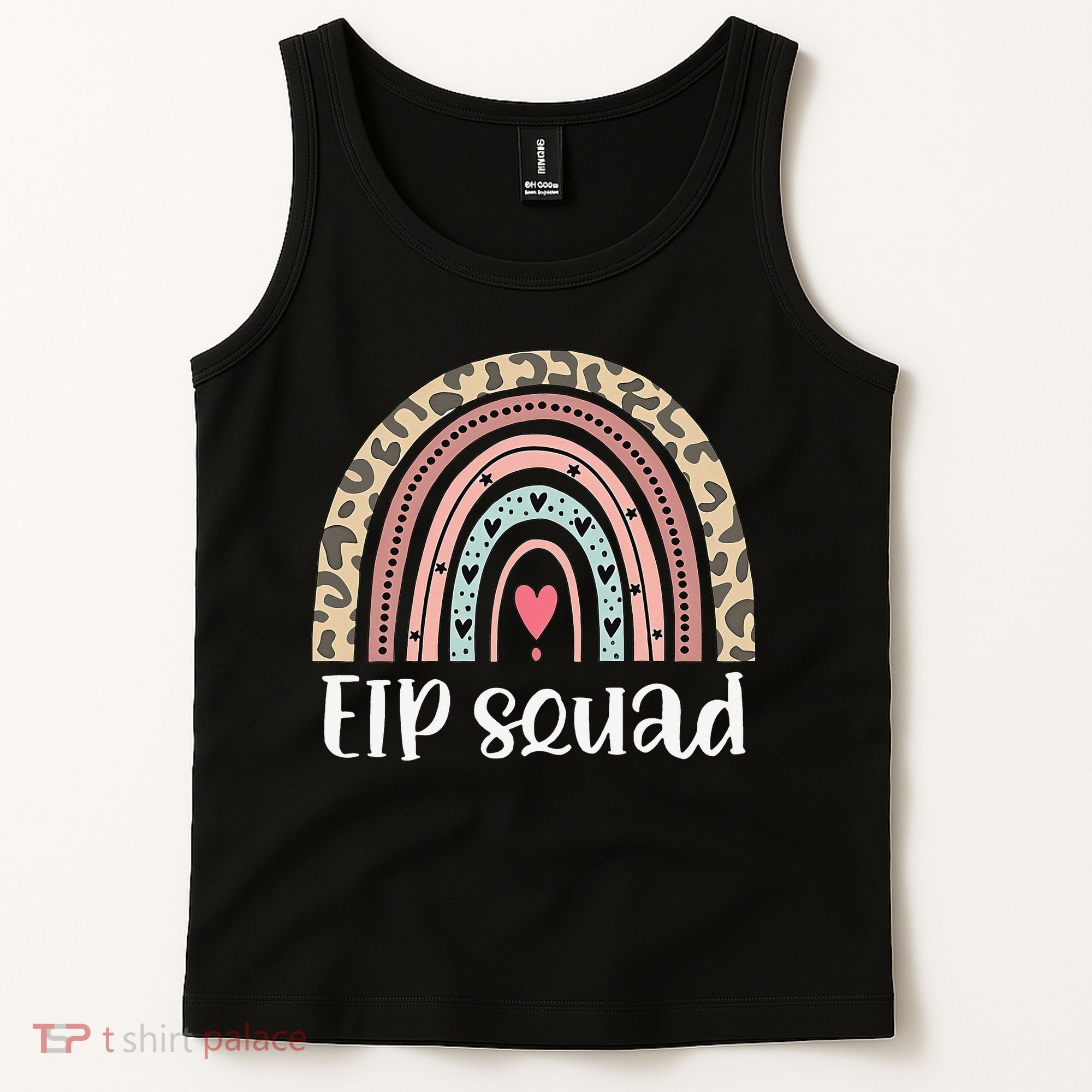 Boho Rainbow EIP Squad Early Intervention Program ECSE Team Tank Top