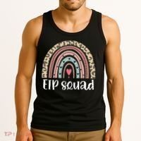 Boho Rainbow EIP Squad Early Intervention Program ECSE Team Tank Top thumb 3