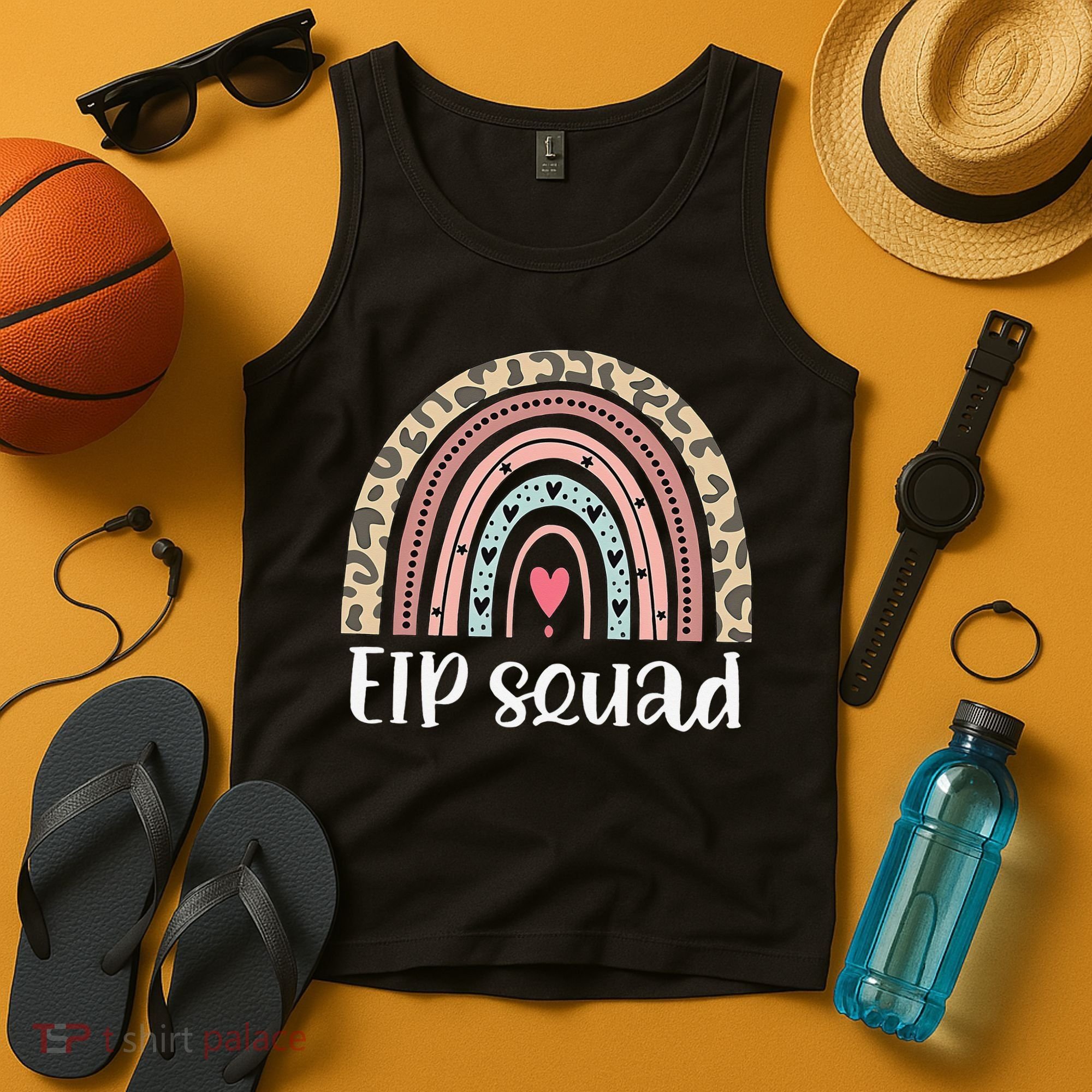 Boho Rainbow EIP Squad Early Intervention Program ECSE Team Tank Top