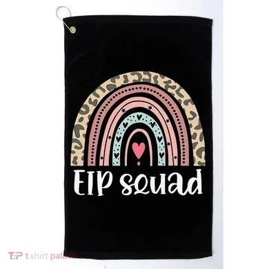Boho Rainbow EIP Squad Early Intervention Program ECSE Team Golf Towel