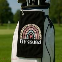 Boho Rainbow EIP Squad Early Intervention Program ECSE Team Golf Towel thumb 2
