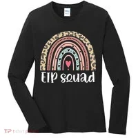 Boho Rainbow EIP Squad Early Intervention Program ECSE Team Women's Long Sleeve Shirt thumb 0