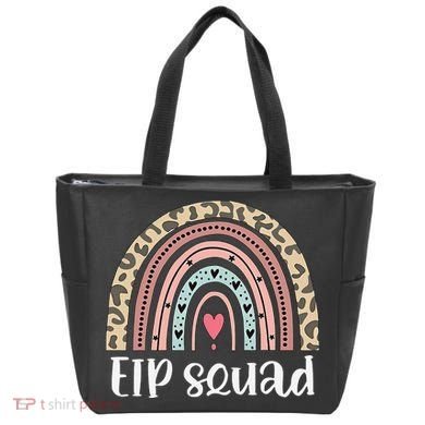 Boho Rainbow EIP Squad Early Intervention Program ECSE Team Tote Bag
