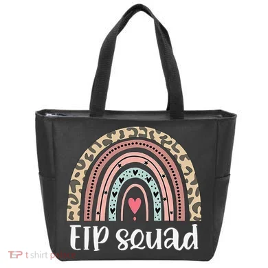 Boho Rainbow EIP Squad Early Intervention Program ECSE Team Tote Bag
