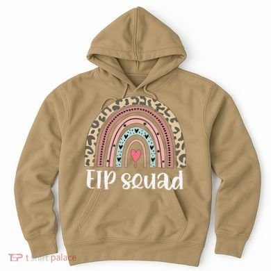 Boho Rainbow EIP Squad Early Intervention Program ECSE Team Hoodie