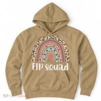 Boho Rainbow EIP Squad Early Intervention Program ECSE Team Hoodie thumb 0