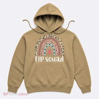 Boho Rainbow EIP Squad Early Intervention Program ECSE Team Hoodie