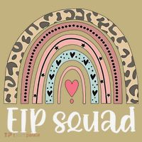 Boho Rainbow EIP Squad Early Intervention Program ECSE Team Hoodie thumb 7