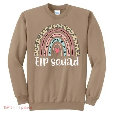 Boho Rainbow EIP Squad Early Intervention Program ECSE Team Sweatshirt