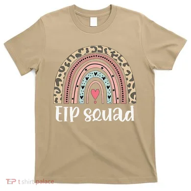 Boho Rainbow EIP Squad Early Intervention Program ECSE Team T-Shirt