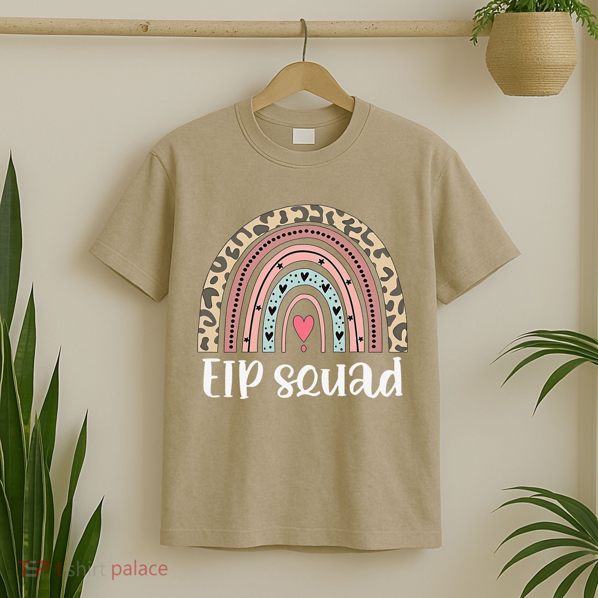 Boho Rainbow EIP Squad Early Intervention Program ECSE Team T-Shirt
