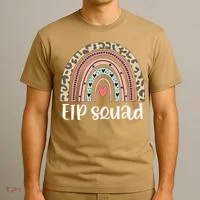 Boho Rainbow EIP Squad Early Intervention Program ECSE Team T-Shirt thumb 3