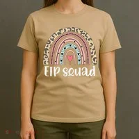 Boho Rainbow EIP Squad Early Intervention Program ECSE Team T-Shirt thumb 4