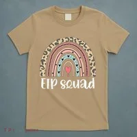 Boho Rainbow EIP Squad Early Intervention Program ECSE Team T-Shirt thumb 5