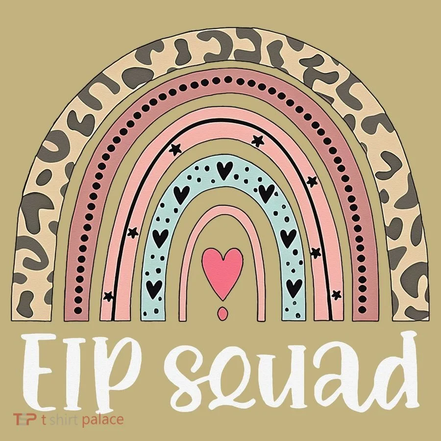 Boho Rainbow EIP Squad Early Intervention Program ECSE Team Mousepad