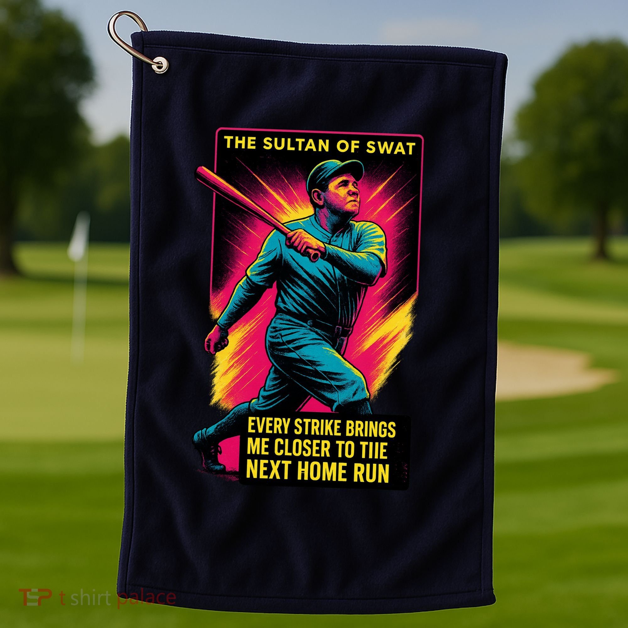 Babe Ruth Epic Neon Golf Towel