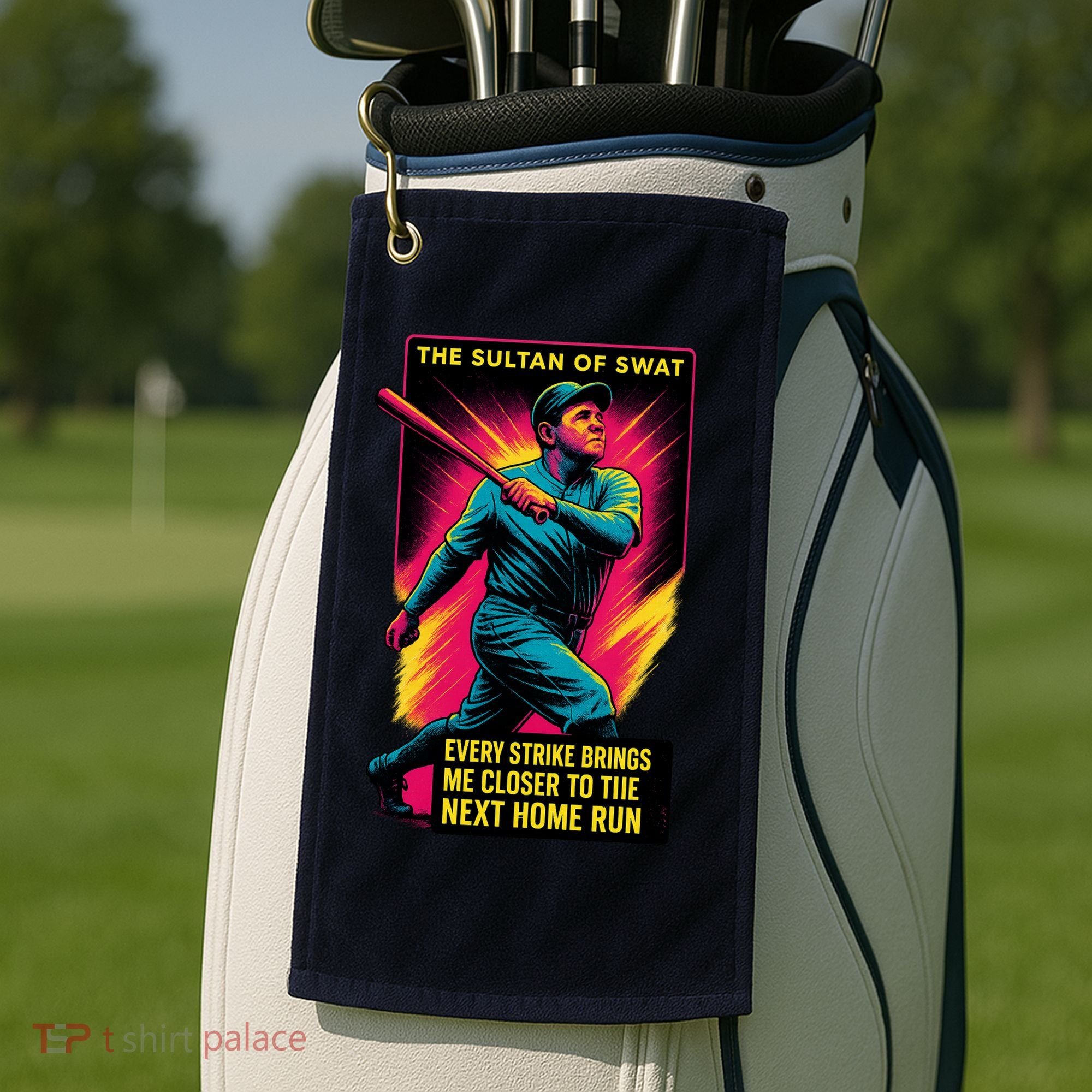 Babe Ruth Epic Neon Golf Towel