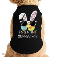 Bunny Rabbit Easter Egg Hunt Supervisor Funny Doggie Tank thumb 0