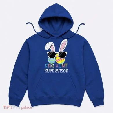 Bunny Rabbit Easter Egg Hunt Supervisor Funny Hoodie