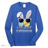 Bunny Rabbit Easter Egg Hunt Supervisor Funny Long Sleeve Shirt thumb 0