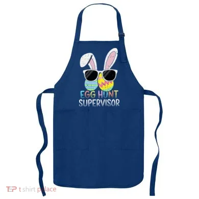 Bunny Rabbit Easter Egg Hunt Supervisor Funny Apron