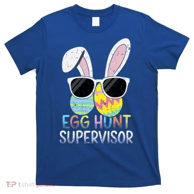 Bunny Rabbit Easter Egg Hunt Supervisor Funny T-Shirt