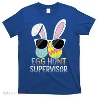 Bunny Rabbit Easter Egg Hunt Supervisor Funny T-Shirt thumb 0