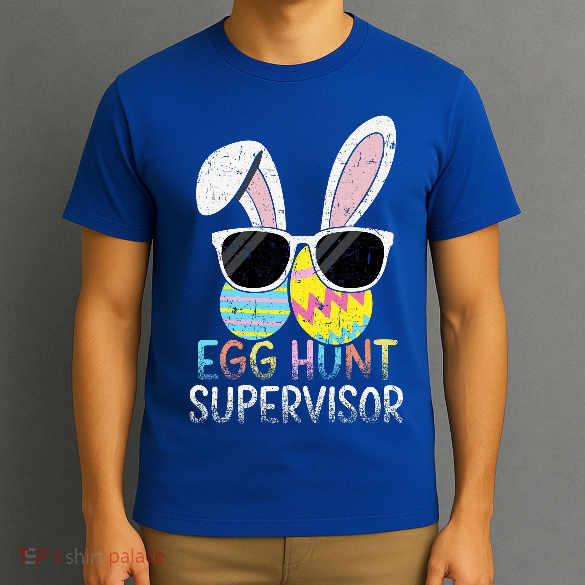 Bunny Rabbit Easter Egg Hunt Supervisor Funny T-Shirt