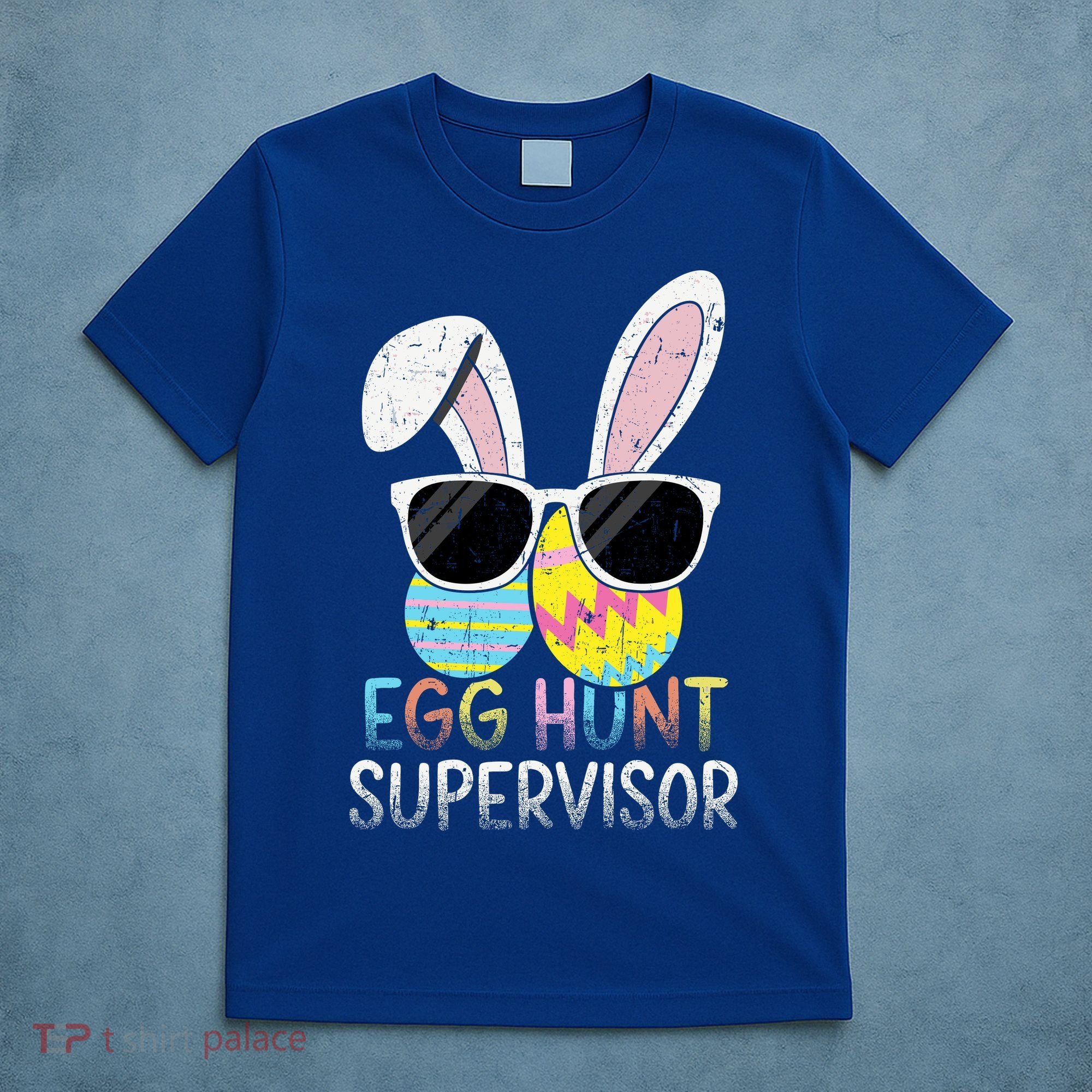 Bunny Rabbit Easter Egg Hunt Supervisor Funny T-Shirt