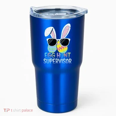 Bunny Rabbit Easter Egg Hunt Supervisor Funny Tumbler