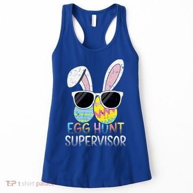 Bunny Rabbit Easter Egg Hunt Supervisor Funny Women's Tank Top