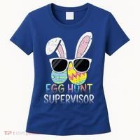 Bunny Rabbit Easter Egg Hunt Supervisor Funny Women's T-Shirt thumb 0