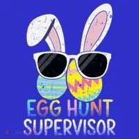 Bunny Rabbit Easter Egg Hunt Supervisor Funny Kids Hoodie thumb 5