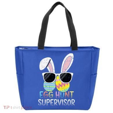 Bunny Rabbit Easter Egg Hunt Supervisor Funny Tote Bag