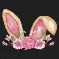 Bunny Rabbit Ears Cute Illustration Easter Women's Sweatshirt thumb 2