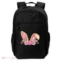 Bunny Rabbit Ears Cute Illustration Easter Backpack thumb 0