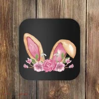 Bunny Rabbit Ears Cute Illustration Easter Coaster thumb 0